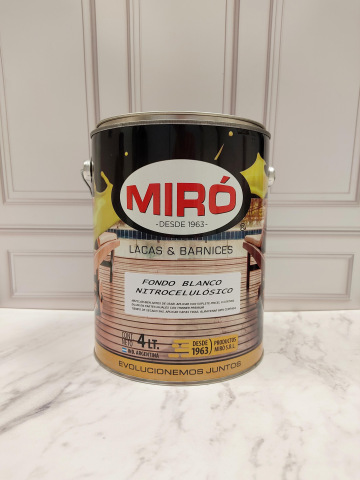 Fondo blanco nitrocelulósico